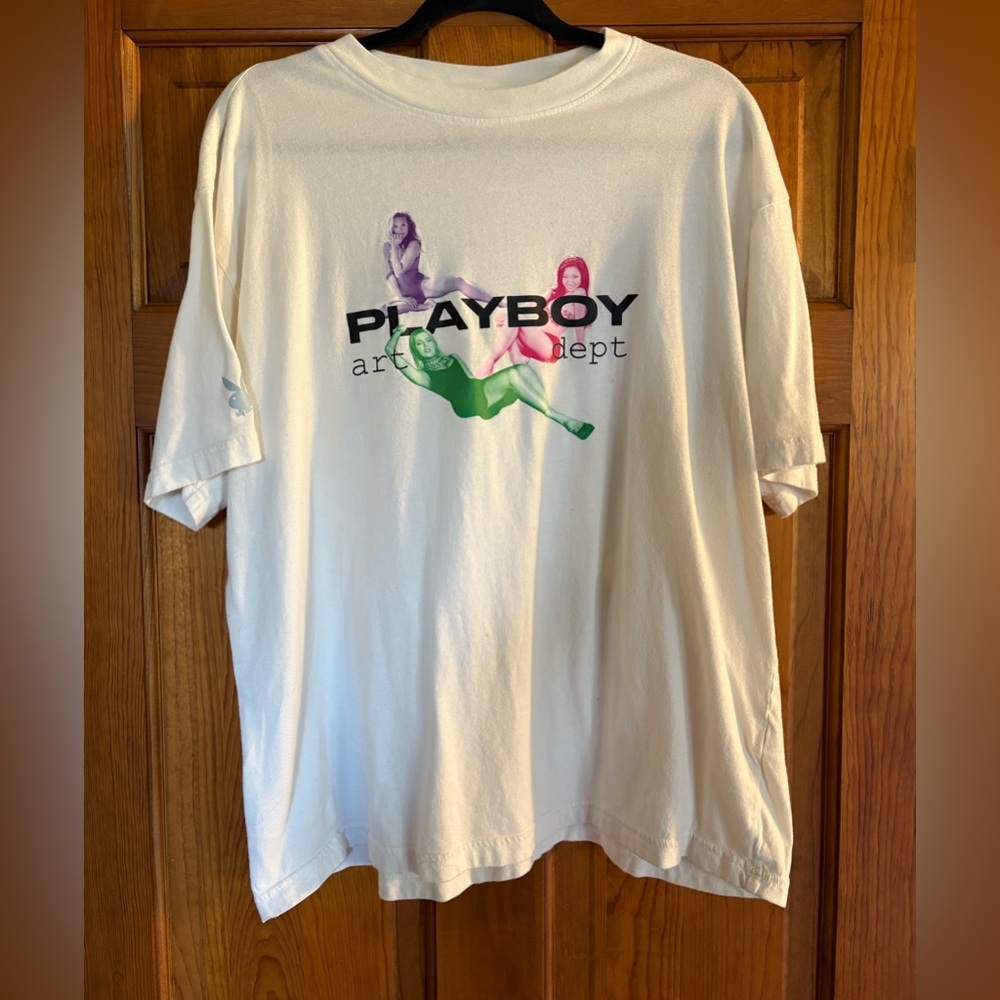 PLAYBOY by PACSUN Art Dept White Graphic Tee